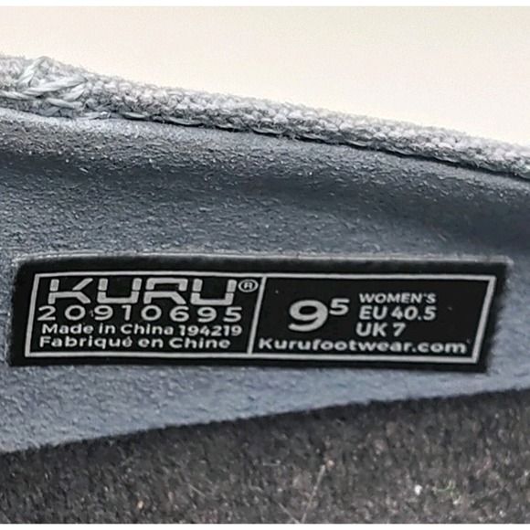 KURU Womens Slip on Sneakers Blue size 9.5 20910695 Shoes Cloud pre owned - Picture 4 of 8